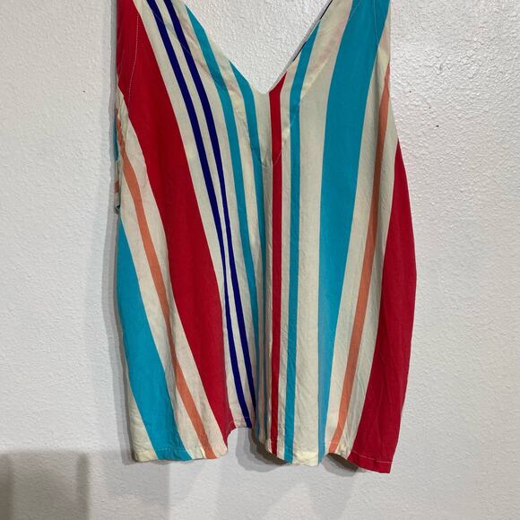 Lulu's Adrift Multi Striped Tank Top Sz M - Picture 4 of 12